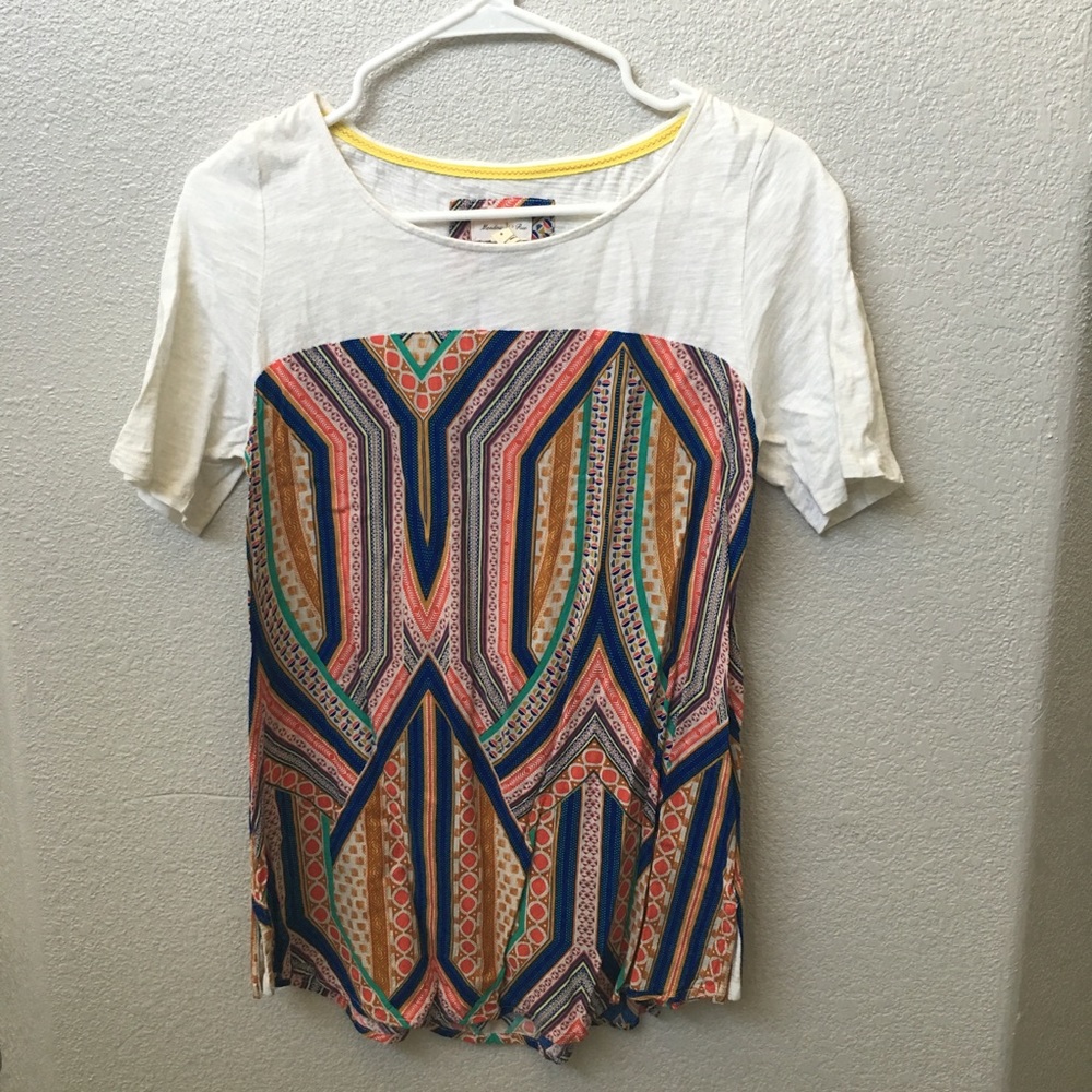 Meadow Blue Anthropologie Blouse size small